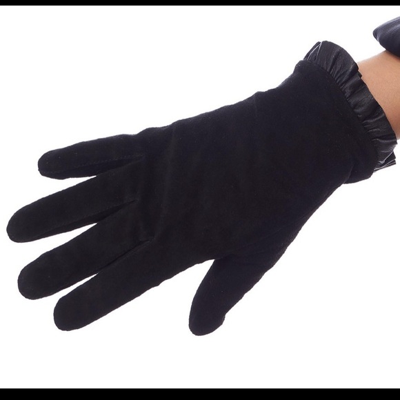 NWT Sensational Suede Fleece Lined leather Gloves - Picture 3 of 6
